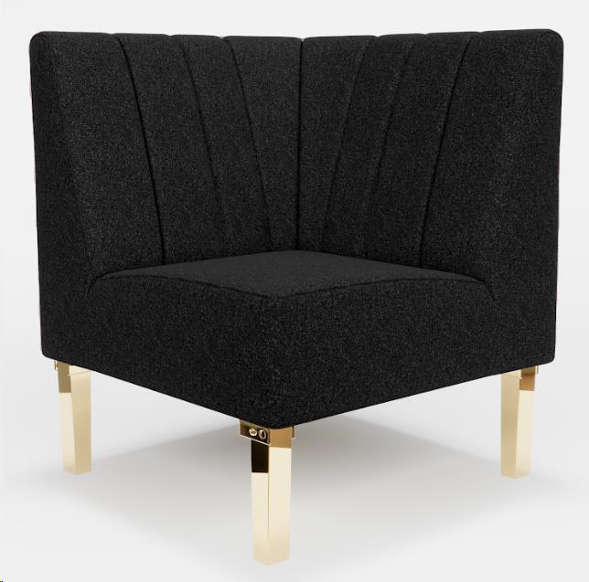 Rental store for LOUNGE, KINCAID CORNER BLACK BOUCLE in Colonial Heights VA