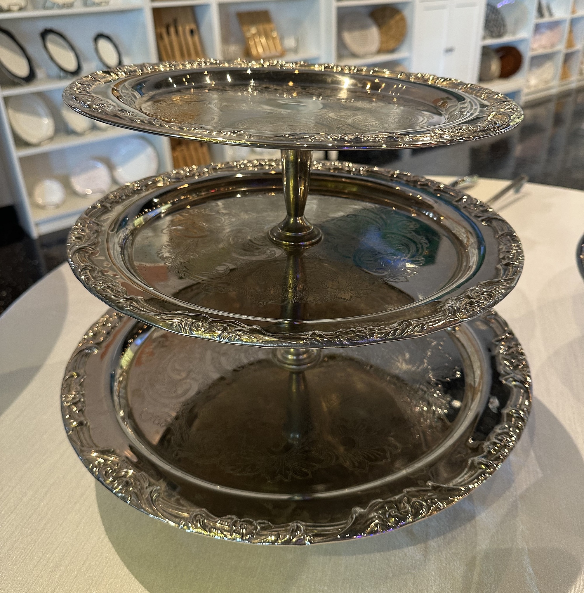 Rental store for TRAY, 3 TIER SILVERPLATE in Colonial Heights VA